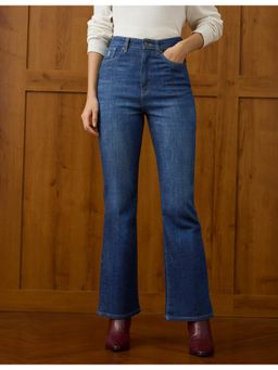 U.S. POLO ASSN. - Women Blue Ultra-High Rise Bootcut Fit Jeans