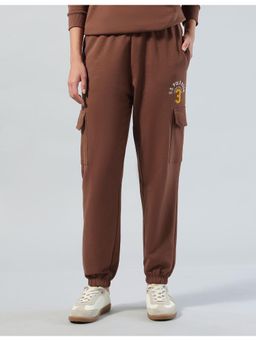 U.S. POLO ASSN. - Women Brown Solid Cargo Pocket Joggers