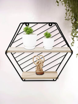 UMAI - Rhombus Black Hanging Shelf