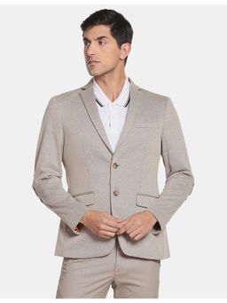 Arrow - Slim Fit Elbow Patch Knit Blazer