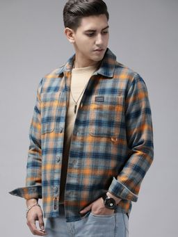 The Bear House - Ardor Edition Men Multi Regular Fit Checked Pure Cotton Shacket