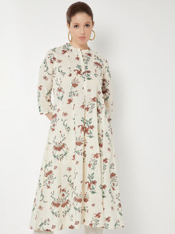 max - Women Off White Floral Printed Kurta