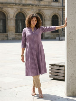 max - Women Lavender Printed Kurta