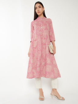 max - Women Pink Floral Printed Kurta