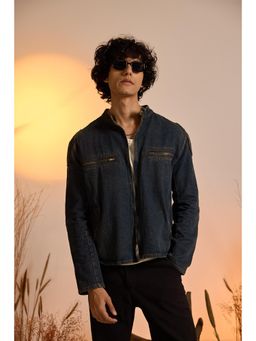 The Clothing Factory - Midnight Biker Denim Jacket