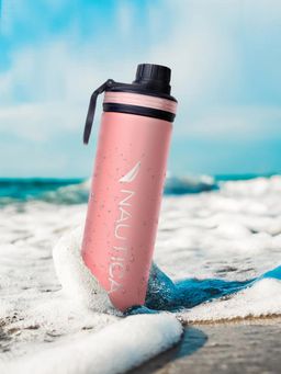 Nautica - Stylish Triple-Layer Bottle: 24-Hour Insulated Flask Texas Solid-Babypink