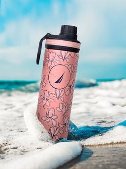 Nautica - Stylish Triple-Layer Bottle: 24-Hour Insulated Flask Texas Prtd-B.Pink/Navy