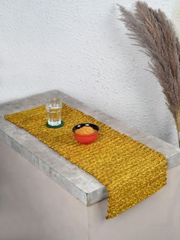 Unravel India - Sabai Grass Mustard Table Runner