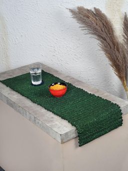 Unravel India - Sabai Grass Olive Table Runner