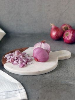 Unravel India - Chopping Board For Kitchen Fused With Mango Wood & Marble