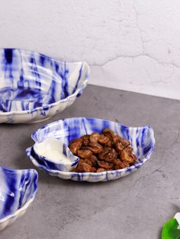 Unravel India - Shades Of Earth Ceramic Serving Platter (Set of 3)