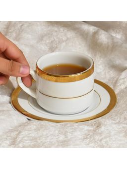 Dankotuwa - Vienna Gold Tea Cup and Saucer Set 12 Pcs