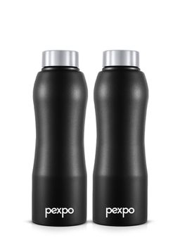 Pexpo - Bistro Black Knight Stainless Steel Fridge Bottle - 750Ml (Pack of 2)