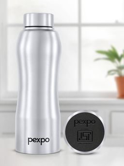 Pexpo - Bistro Silver Stainless Steel Fridge Bottle - 750Ml