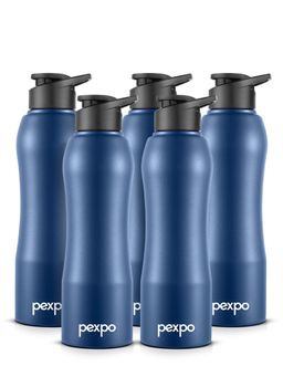 Pexpo - Bistro Silver Stainless Steel Fridge Bottle - 1000Ml (Pack of 6)