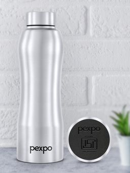 Pexpo - Bistro Silver Stainless Steel Fridge Bottle - 1000Ml