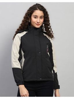 Monte Carlo - Women Regular Fit Black Winter Jacket