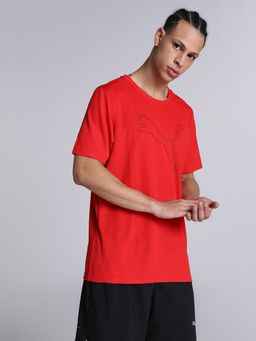 Puma - Performance Cat Mens Red T-shirt