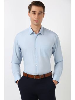 Peter England - Men Blue Regular Fit Full Sleeves Formal Shirt - Pack of 2