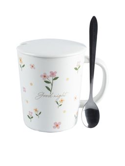 Voncasa - Mug with Lid (Bk1067)