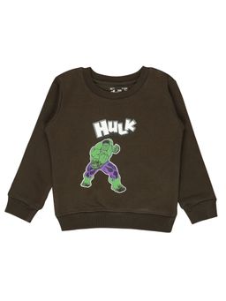 Bodycare - Boys Avengers Printed Sweatshirt-Green