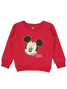 Bodycare - Boys Mickey & Friends Printed Sweatshirt-Maroon