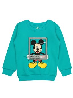 Bodycare - Boys Mickey & Friends Printed Sweatshirt-Green
