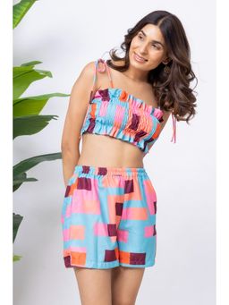 AOBA - Geo Beachwear Co-Ord (Set of 2)