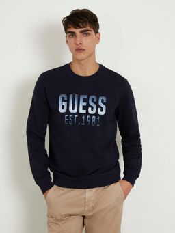 Guess - Blue Solid Sweatshirt
