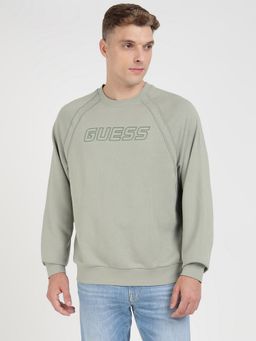 Guess - Green Solid Sweatshirt
