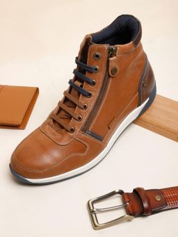 EZOK - Men Brown Casual Boots