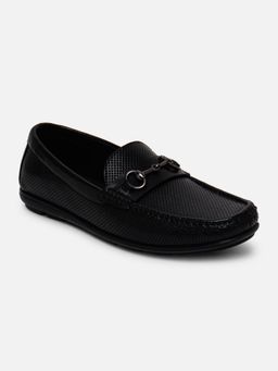 EZOK - LS-4 Men Black Genuine Leather Loafers