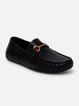EZOK - LS-7 Men Black Genuine Leather Loafers