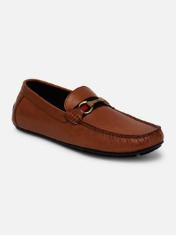 EZOK - LS-7 Men Brown Genuine Leather Loafers