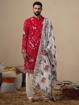 KALPRAAG - Vyom Hot Pink Kurta with Patiala and Dupatta