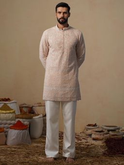 KALPRAAG - Pink Gulzaar Short Kurta with Pant