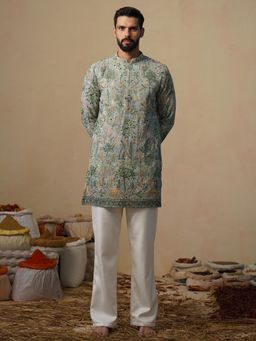 KALPRAAG - Parind Sea Green Short Kurta with Pant