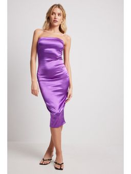 NA-KD - Bandeau Midi Dress-purple