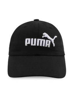 Puma - Unisex Black Logo Youth Baseball Cap (12-14 Years)