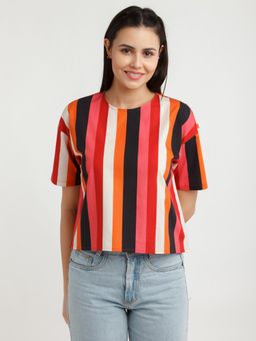 Zink London - Womens Multi-color Printed Top