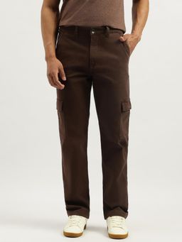 United Colors of Benetton - Brown Solid Comfort Fit Cargo Pant