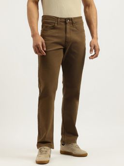 United Colors of Benetton - Mens Light Brown Solid Comfort Fit Jeans