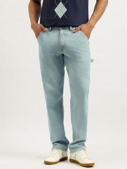United Colors of Benetton - Mens Blue Solid Carpenter Fit Jeans