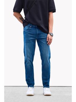 Snitch - Mens Blue Washed Slim Casual Jeans