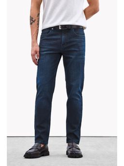 Snitch - Mens Ink Blue Washed Slim Casual Jeans
