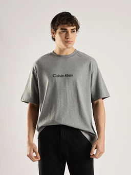 Calvin Klein - Logo Relaxed Fit Cotton Grey T-shirt