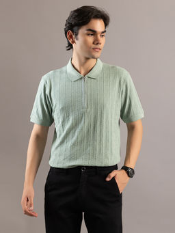 Club York - Green Polo Neck T-shirt