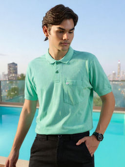 Club York - Green Polo Neck T-shirt