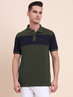 Greenfibre - Olive And Navy Blue Polo T-shirt