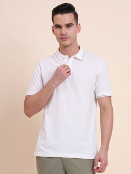 Greenfibre - White Slim Fit Polo T-shirt